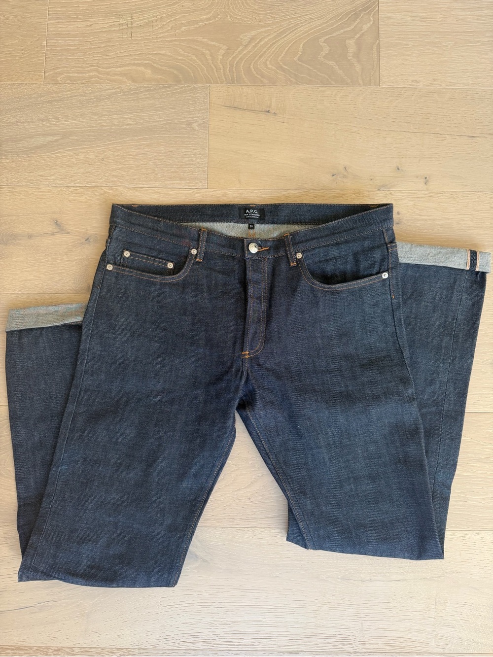 A.P.C. New Standard Raw Selvedge Denim Jeans 34